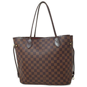 Louis Vuitton Damier Ebene Brown Neverfull Tote Bag